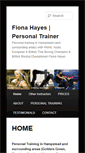 Mobile Screenshot of fionahayestraining.com