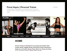 Tablet Screenshot of fionahayestraining.com